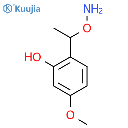 2-1-(aminooxy)ethyl-5-methoxyphenol structure