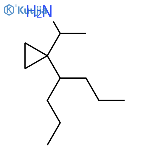 1-1-(heptan-4-yl)cyclopropylethan-1-amine structure