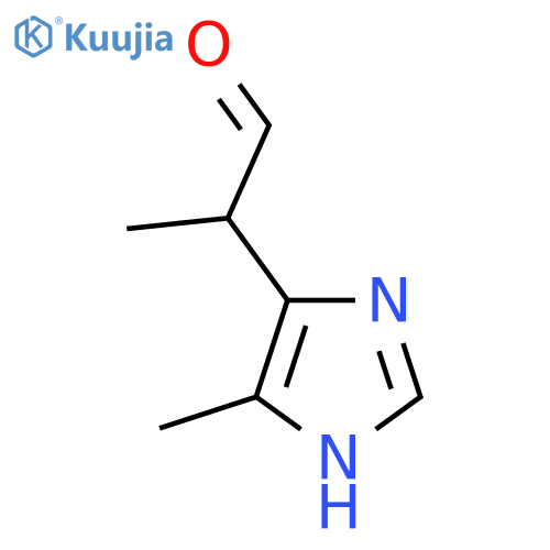 2-(4-methyl-1H-imidazol-5-yl)propanal structure