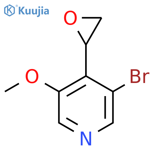 3-bromo-5-methoxy-4-(oxiran-2-yl)pyridine structure