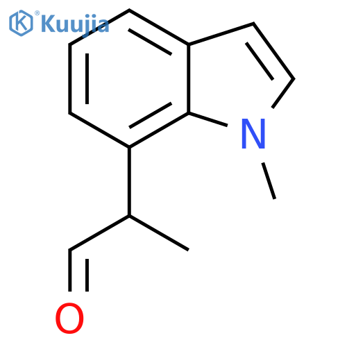 2-(1-methyl-1H-indol-7-yl)propanal structure