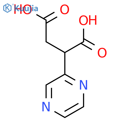 2-(pyrazin-2-yl)butanedioic acid structure