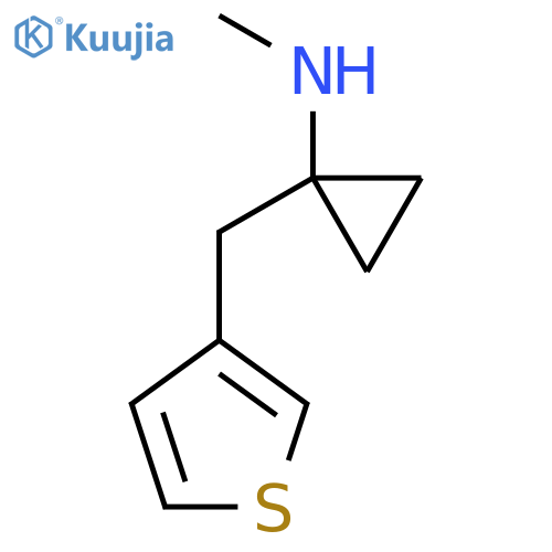 N-methyl-1-(thiophen-3-yl)methylcyclopropan-1-amine structure