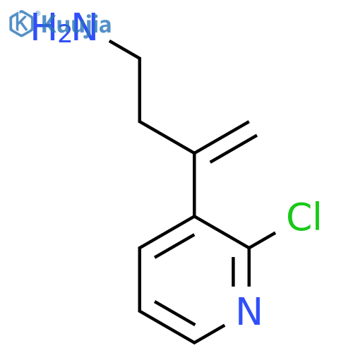 3-(2-chloropyridin-3-yl)but-3-en-1-amine structure