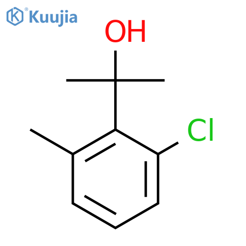 2-(2-chloro-6-methylphenyl)propan-2-ol structure