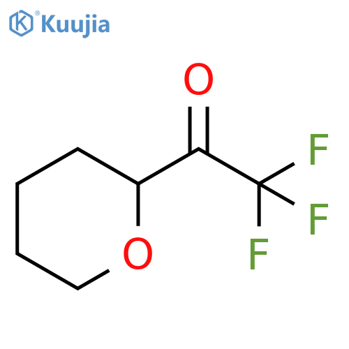 2,2,2-trifluoro-1-(oxan-2-yl)ethan-1-one structure