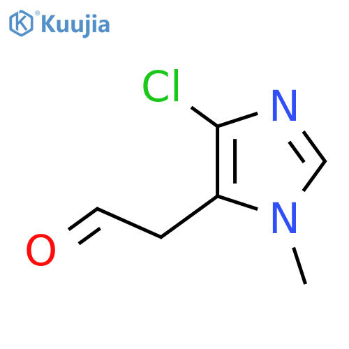 2-(4-chloro-1-methyl-1H-imidazol-5-yl)acetaldehyde structure