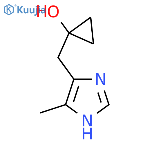 1-(4-methyl-1H-imidazol-5-yl)methylcyclopropan-1-ol structure