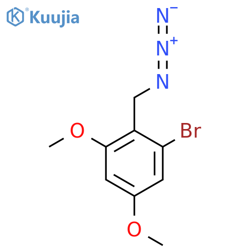 2-(azidomethyl)-1-bromo-3,5-dimethoxybenzene structure
