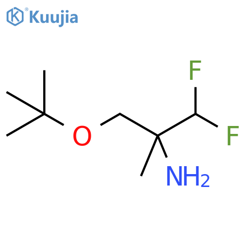 3-(tert-butoxy)-1,1-difluoro-2-methylpropan-2-amine structure