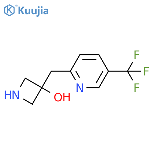 3-{5-(trifluoromethyl)pyridin-2-ylmethyl}azetidin-3-ol structure
