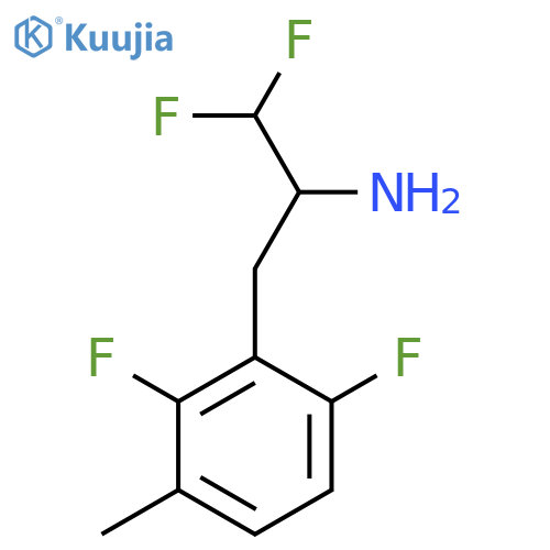 3-(2,6-difluoro-3-methylphenyl)-1,1-difluoropropan-2-amine structure