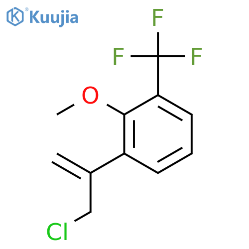 1-(3-Chloroprop-1-en-2-yl)-2-methoxy-3-(trifluoromethyl)benzene structure