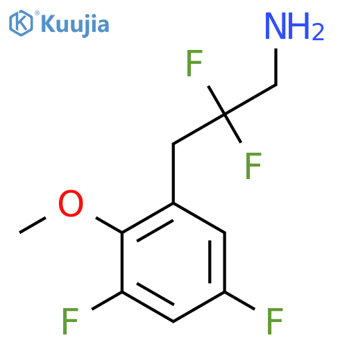 3-(3,5-difluoro-2-methoxyphenyl)-2,2-difluoropropan-1-amine structure