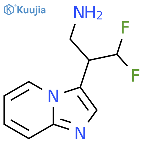 3,3-difluoro-2-{imidazo1,2-apyridin-3-yl}propan-1-amine structure
