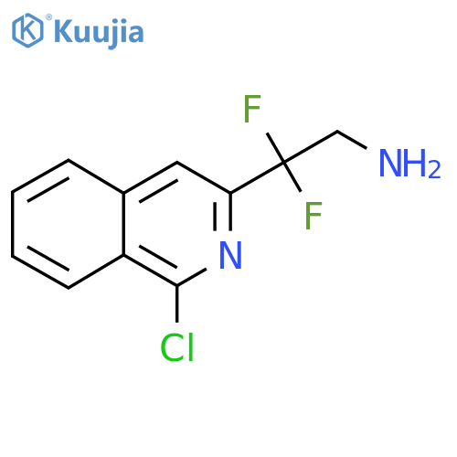 2-(1-chloroisoquinolin-3-yl)-2,2-difluoroethan-1-amine structure