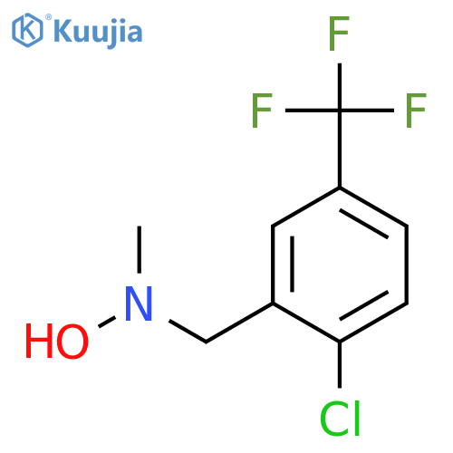 N-{2-chloro-5-(trifluoromethyl)phenylmethyl}-N-methylhydroxylamine structure