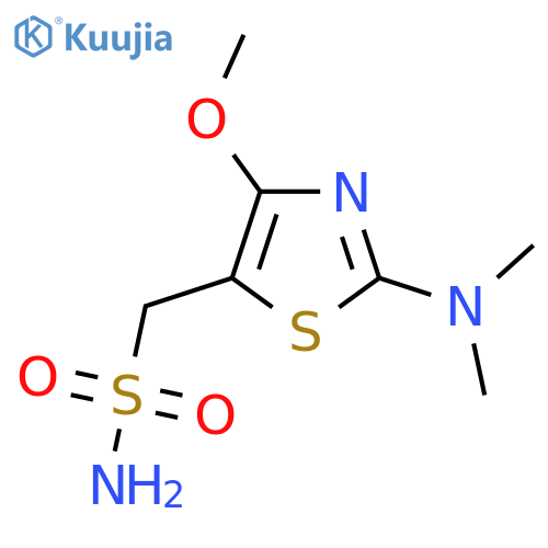 2-(dimethylamino)-4-methoxy-1,3-thiazol-5-ylmethanesulfonamide structure