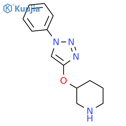 3-(1-phenyl-1H-1,2,3-triazol-4-yl)oxypiperidine structure
