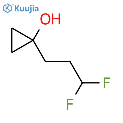 1-(3,3-difluoropropyl)cyclopropan-1-ol structure