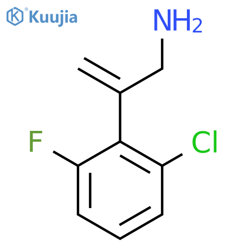 2-(2-chloro-6-fluorophenyl)prop-2-en-1-amine structure