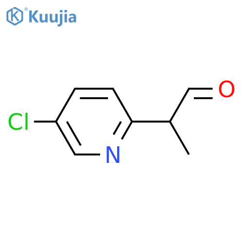 2-(5-chloropyridin-2-yl)propanal structure
