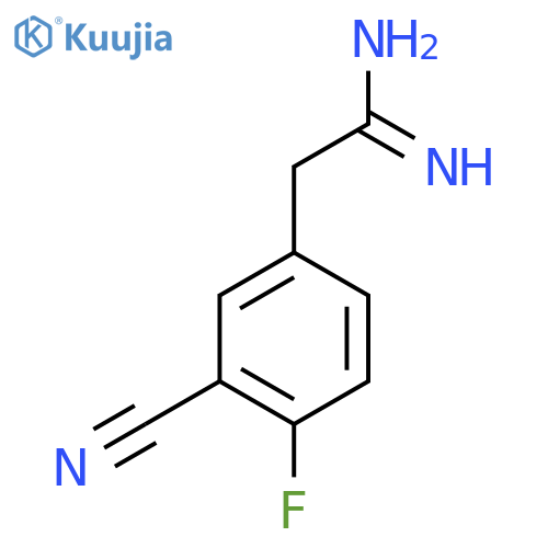 2-(3-cyano-4-fluorophenyl)ethanimidamide structure