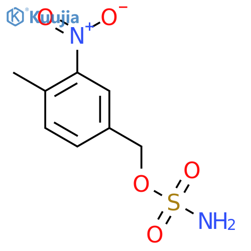 (4-methyl-3-nitrophenyl)methyl sulfamate structure