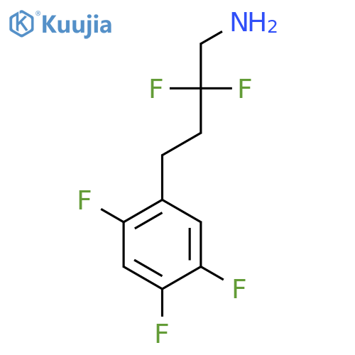 2,2-difluoro-4-(2,4,5-trifluorophenyl)butan-1-amine structure