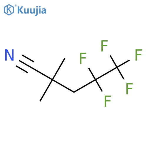 4,4,5,5,5-Pentafluoro-2,2-dimethylpentanenitrile structure