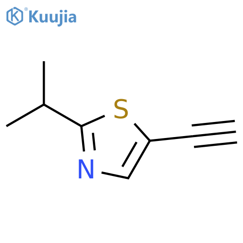 5-ethynyl-2-(propan-2-yl)-1,3-thiazole structure