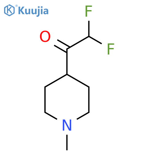 2,2-difluoro-1-(1-methylpiperidin-4-yl)ethan-1-one structure