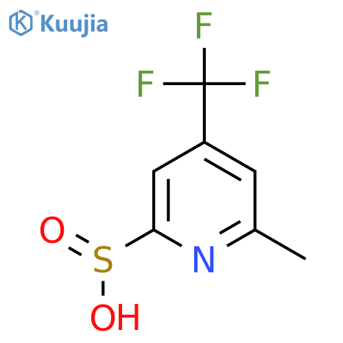 6-methyl-4-(trifluoromethyl)pyridine-2-sulfinic acid structure