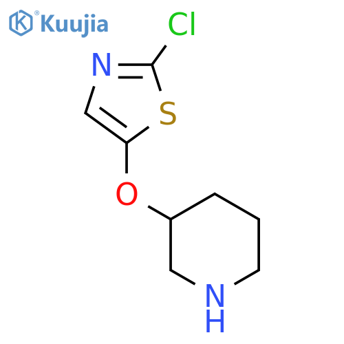 3-(2-chloro-1,3-thiazol-5-yl)oxypiperidine structure