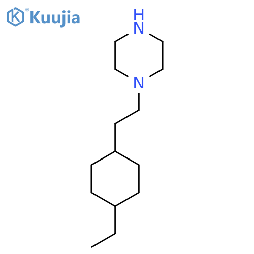 1-[2-(4-Ethylcyclohexyl)ethyl]piperazine structure