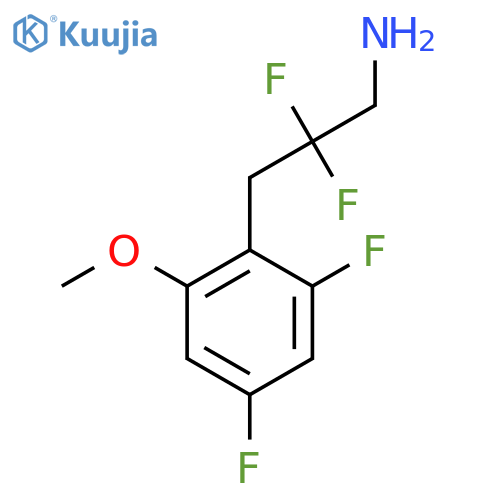 3-(2,4-difluoro-6-methoxyphenyl)-2,2-difluoropropan-1-amine structure