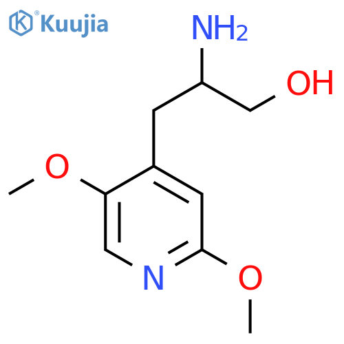 2-amino-3-(2,5-dimethoxypyridin-4-yl)propan-1-ol structure
