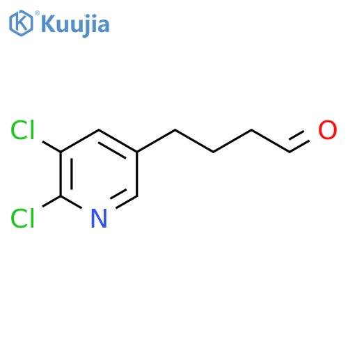 4-(5,6-dichloropyridin-3-yl)butanal structure