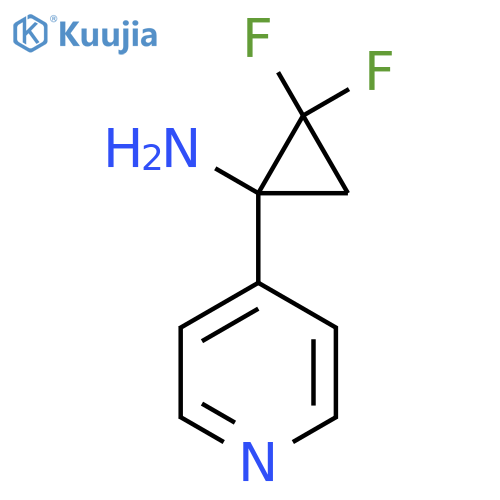 2,2-difluoro-1-(pyridin-4-yl)cyclopropan-1-amine structure