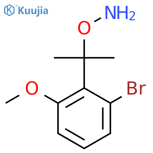 O-2-(2-bromo-6-methoxyphenyl)propan-2-ylhydroxylamine structure