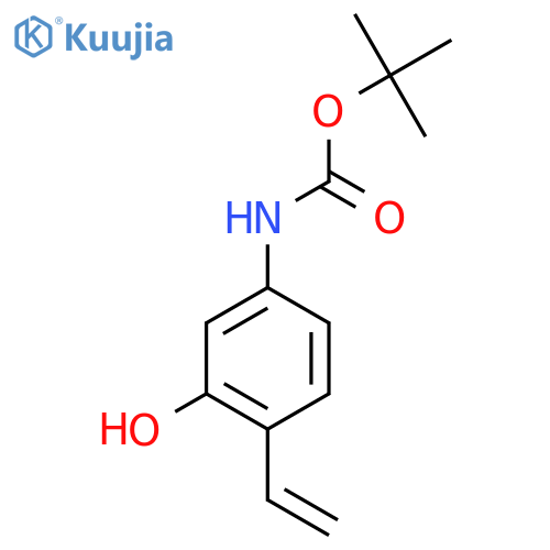 tert-butyl N-(4-ethenyl-3-hydroxyphenyl)carbamate structure