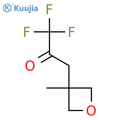 1,1,1-trifluoro-3-(3-methyloxetan-3-yl)propan-2-one structure