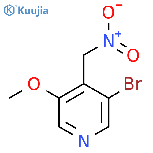 3-bromo-5-methoxy-4-(nitromethyl)pyridine structure