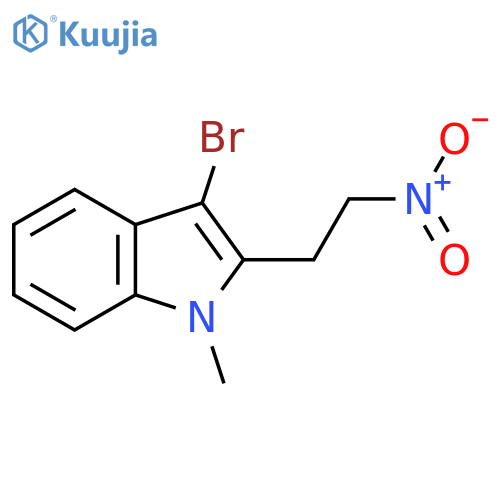 3-bromo-1-methyl-2-(2-nitroethyl)-1H-indole structure