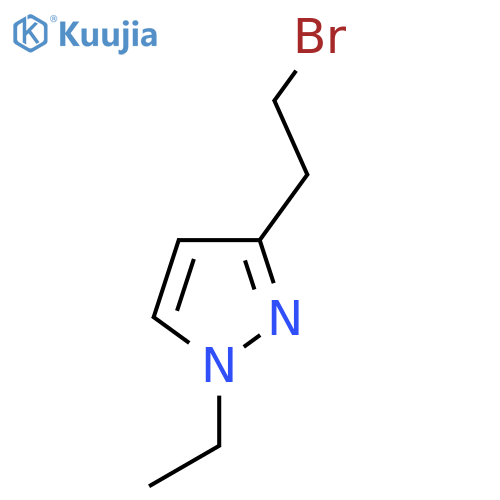 3-(2-bromoethyl)-1-ethyl-1H-pyrazole structure