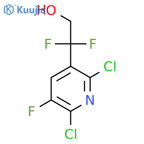 2-(2,6-dichloro-5-fluoropyridin-3-yl)-2,2-difluoroethan-1-ol structure