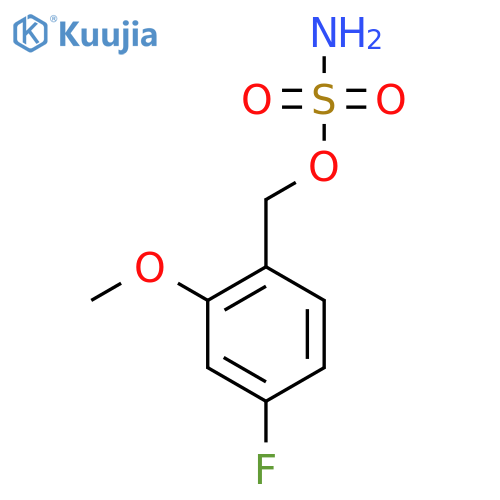 (4-fluoro-2-methoxyphenyl)methyl sulfamate structure