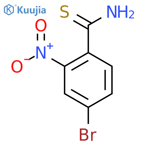 4-bromo-2-nitrobenzene-1-carbothioamide structure