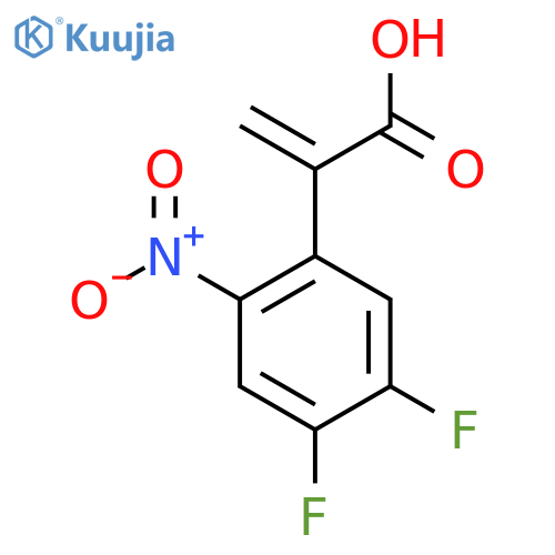 2-(4,5-difluoro-2-nitrophenyl)prop-2-enoic acid structure