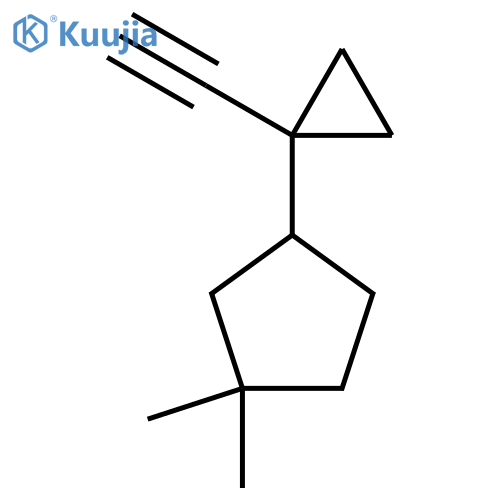 3-(1-ethynylcyclopropyl)-1,1-dimethylcyclopentane structure